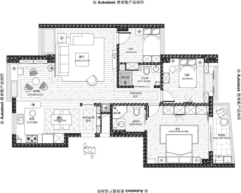  三室一廳兩衛(wèi)C