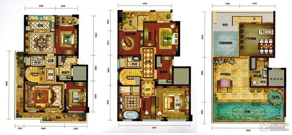  國(guó)際華府五室兩廳四衛(wèi)178平