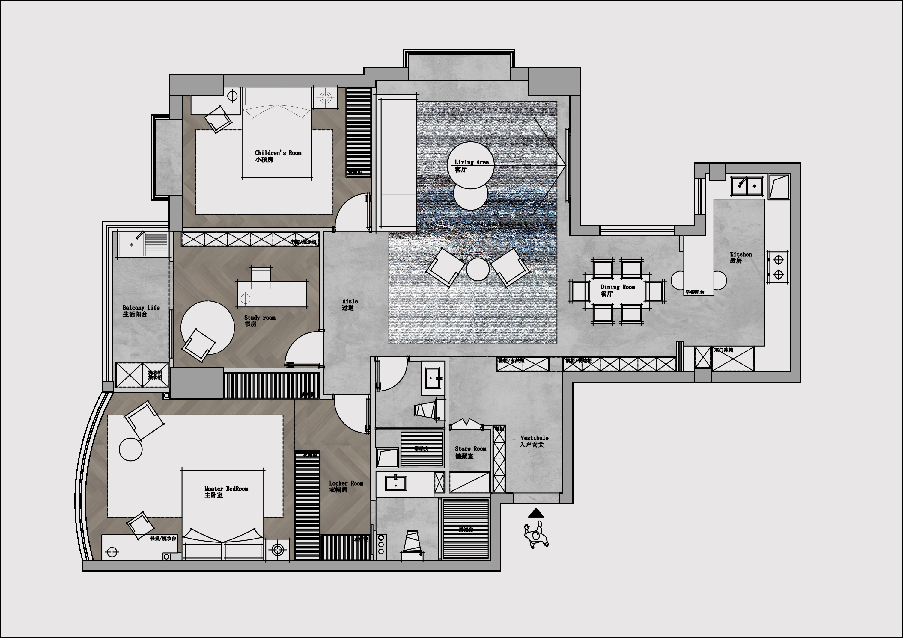 平面布置方案一