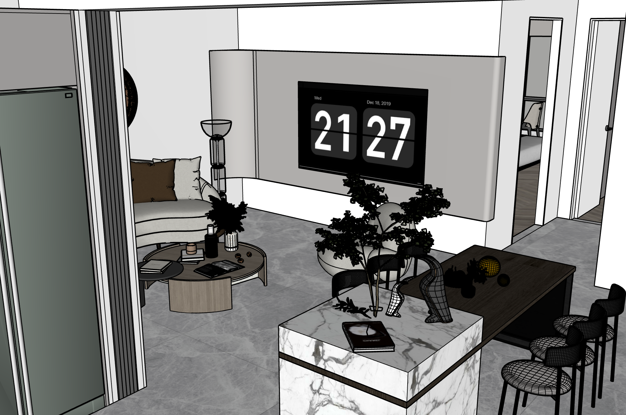 客廳沙發(fā)背景