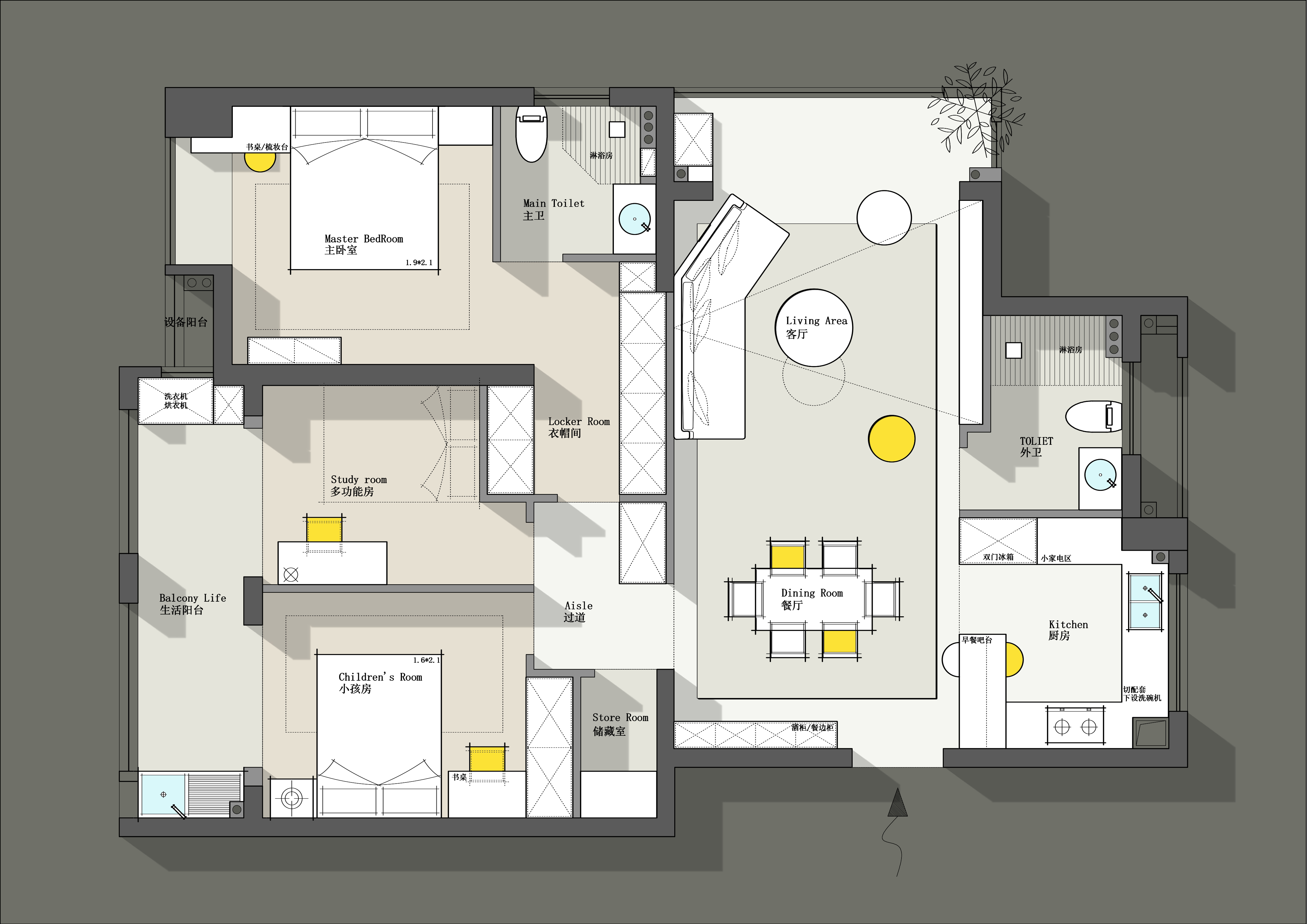 平面布置方案二