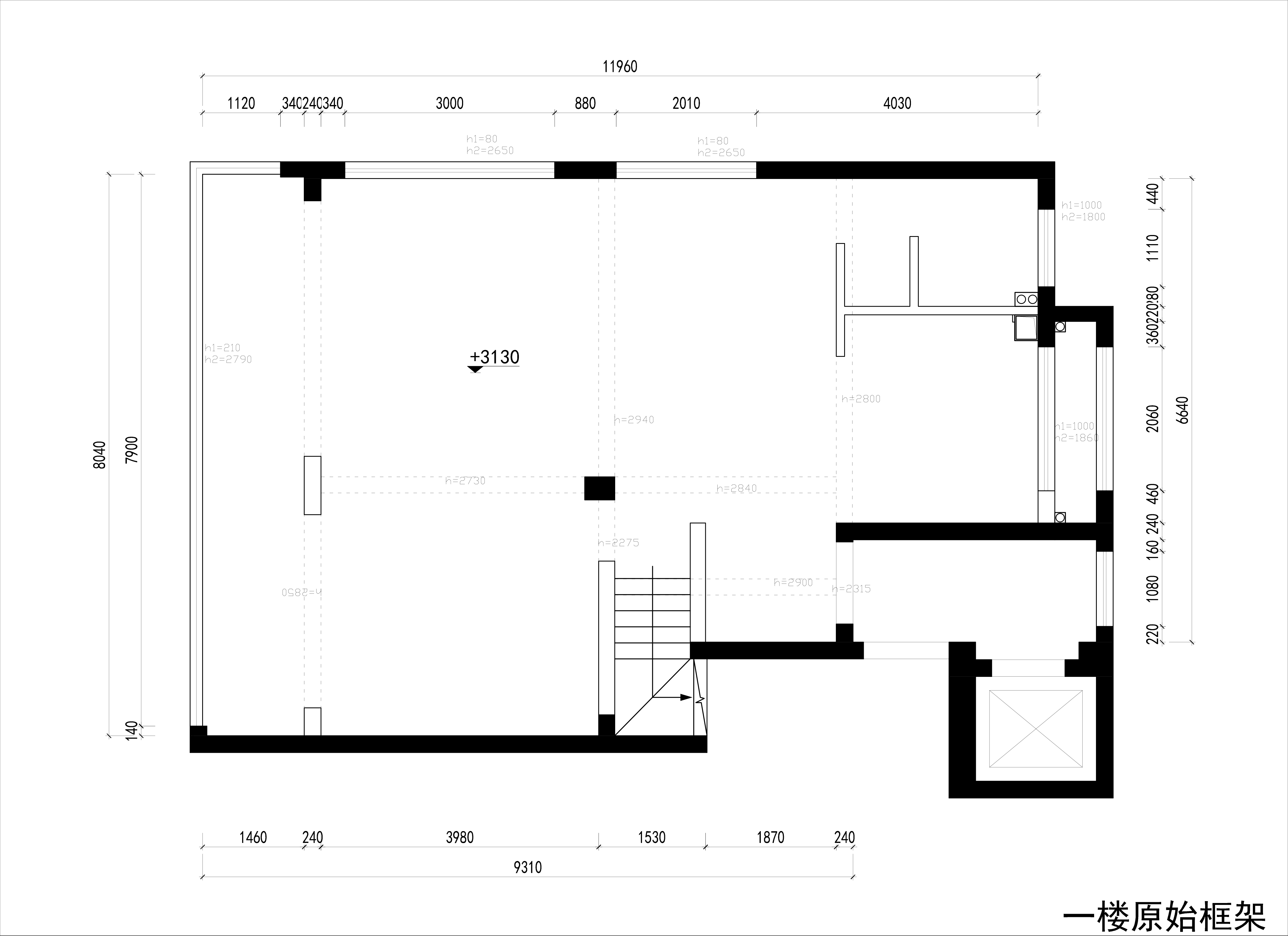 一樓原始框架圖