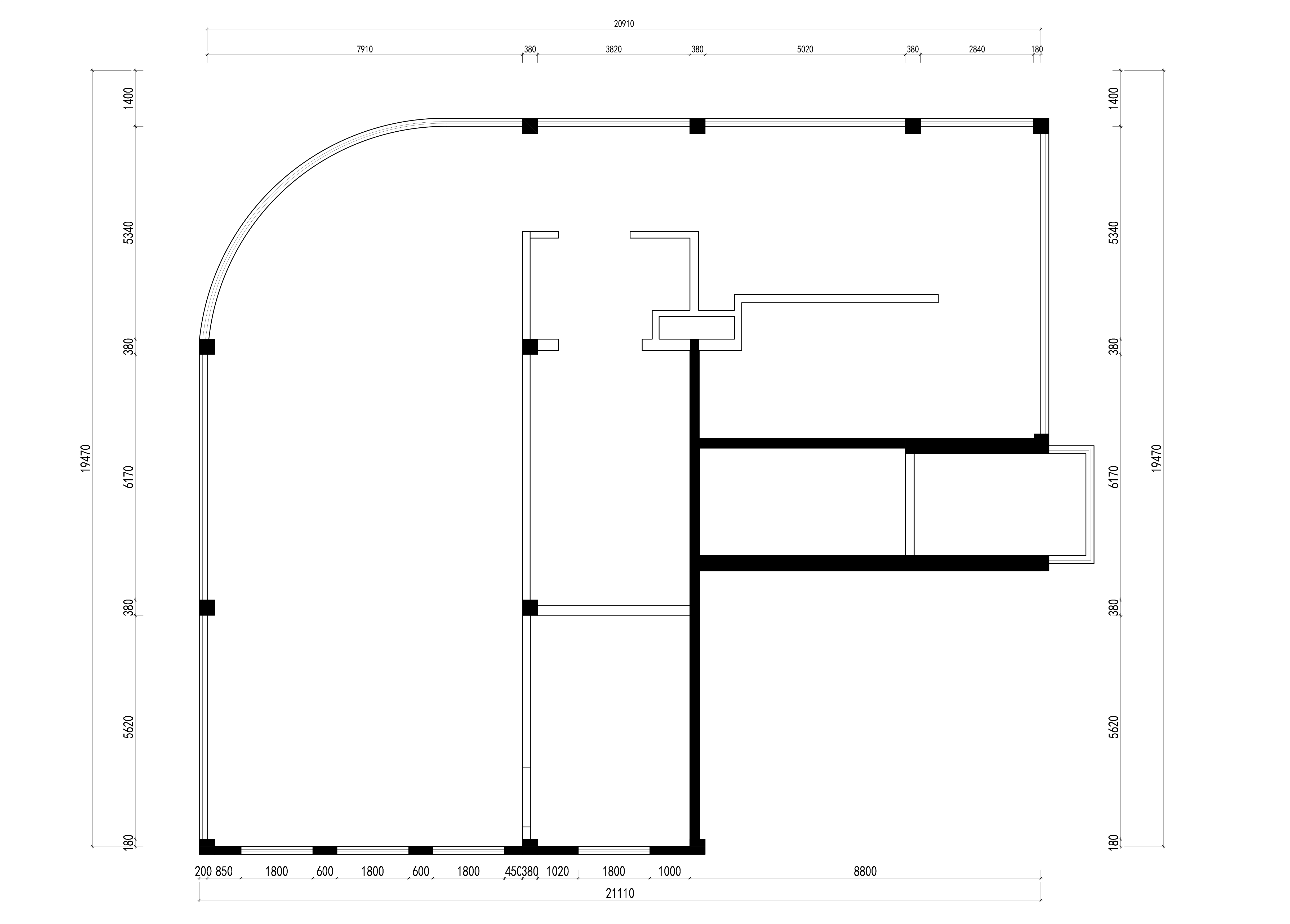二樓原始框架圖