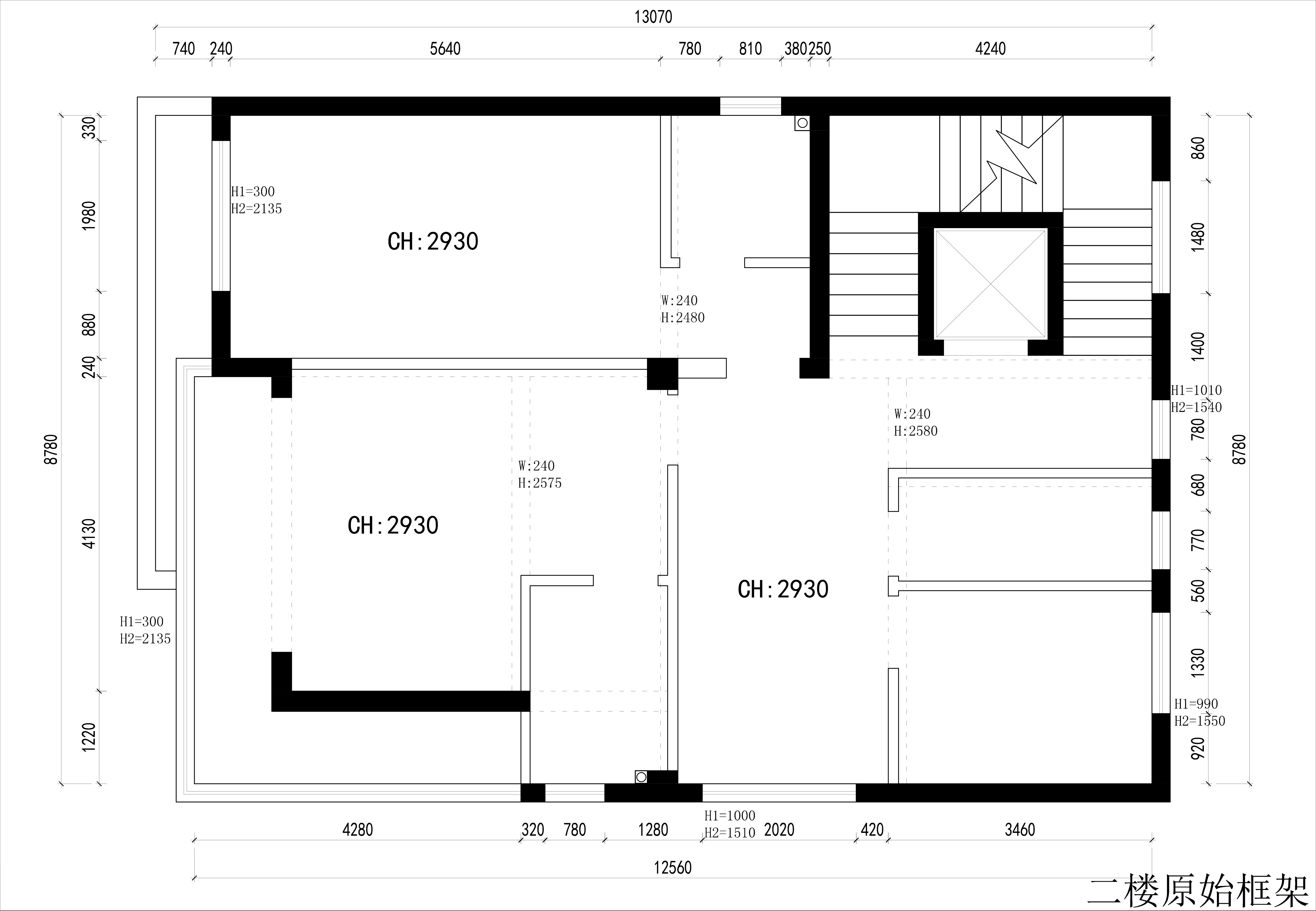 二樓原始框架圖