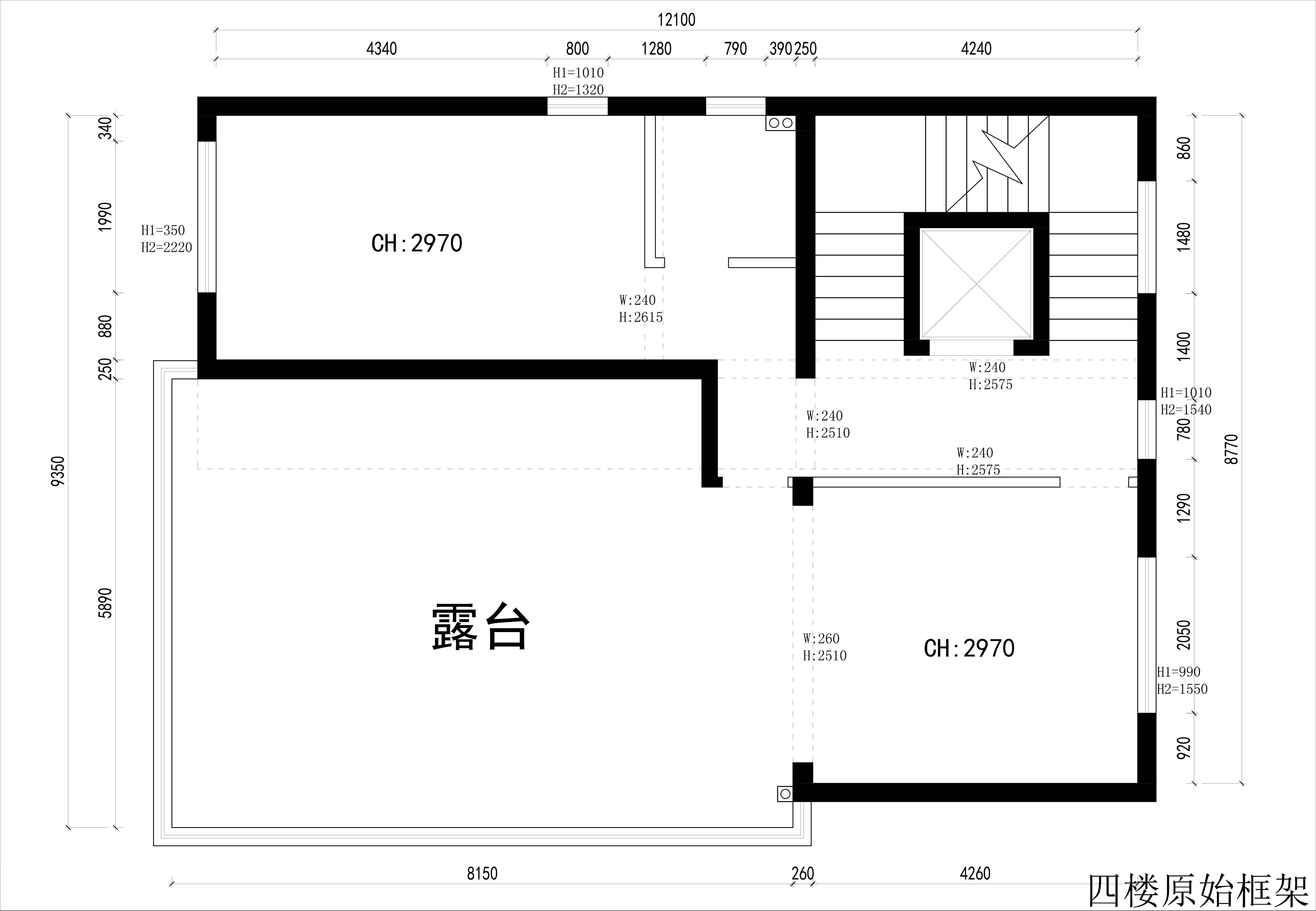 四樓原始框架圖