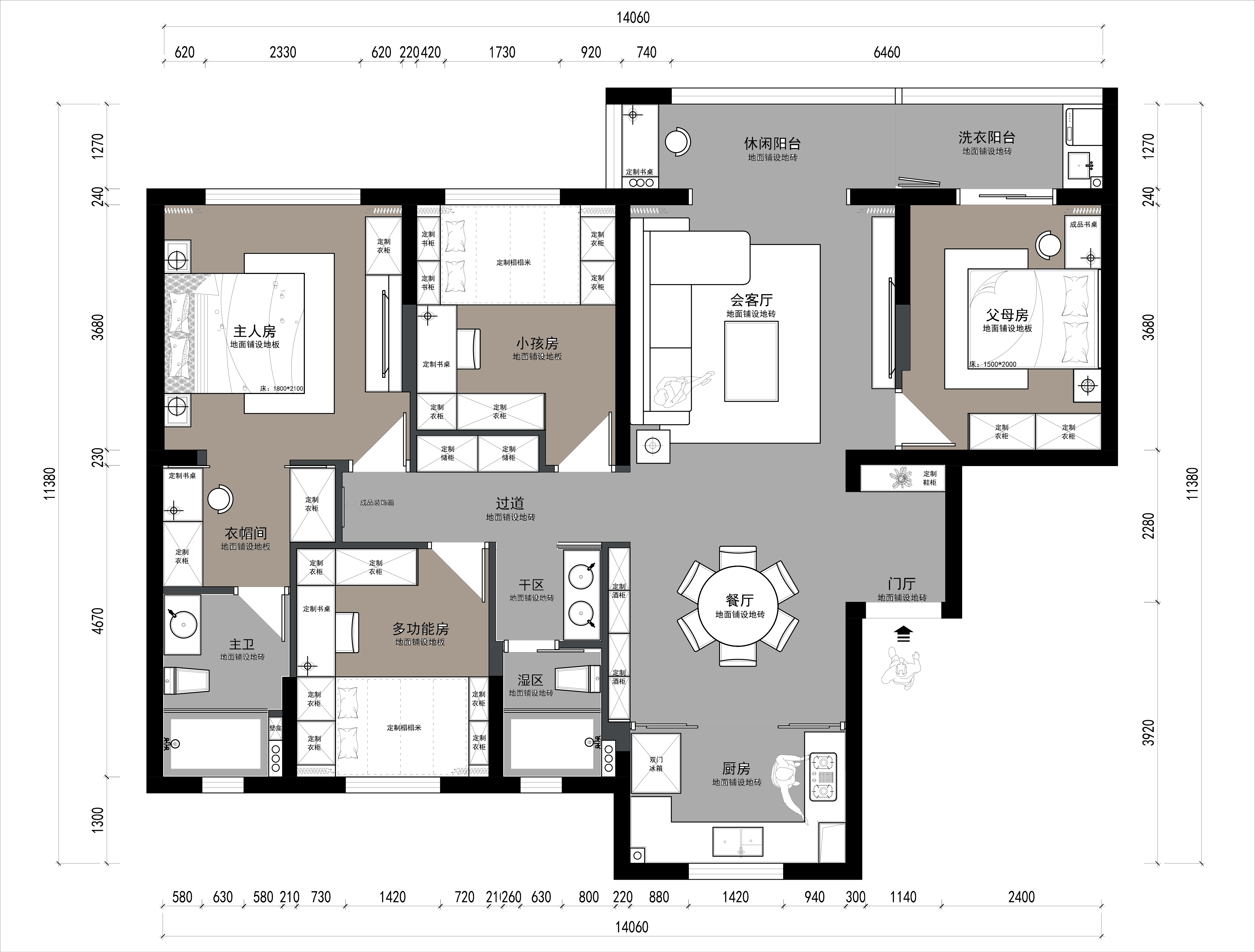 風(fēng)韻妍庭4幢1單元2001室