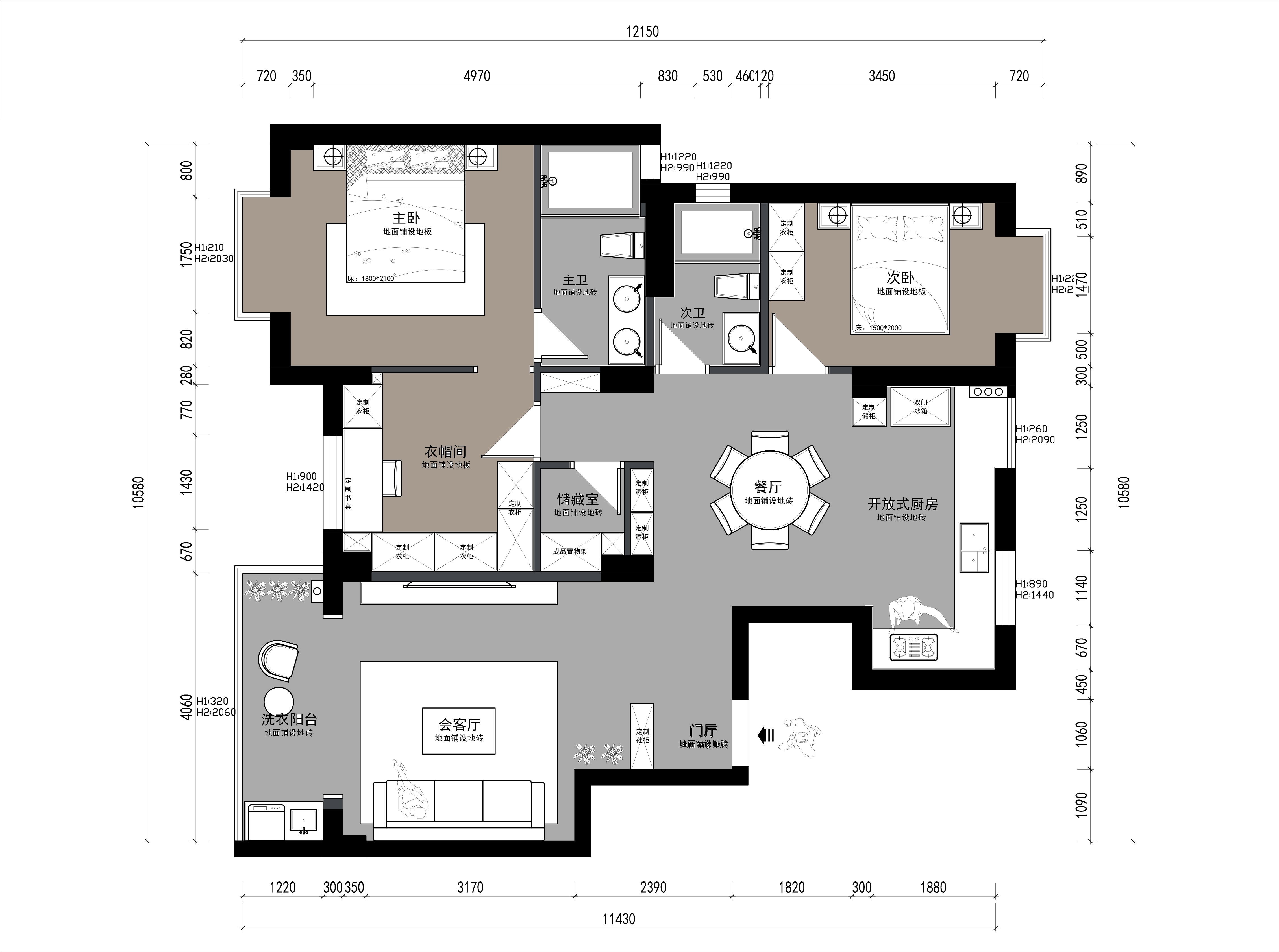 黃龍康城5組團(tuán)8幢605室