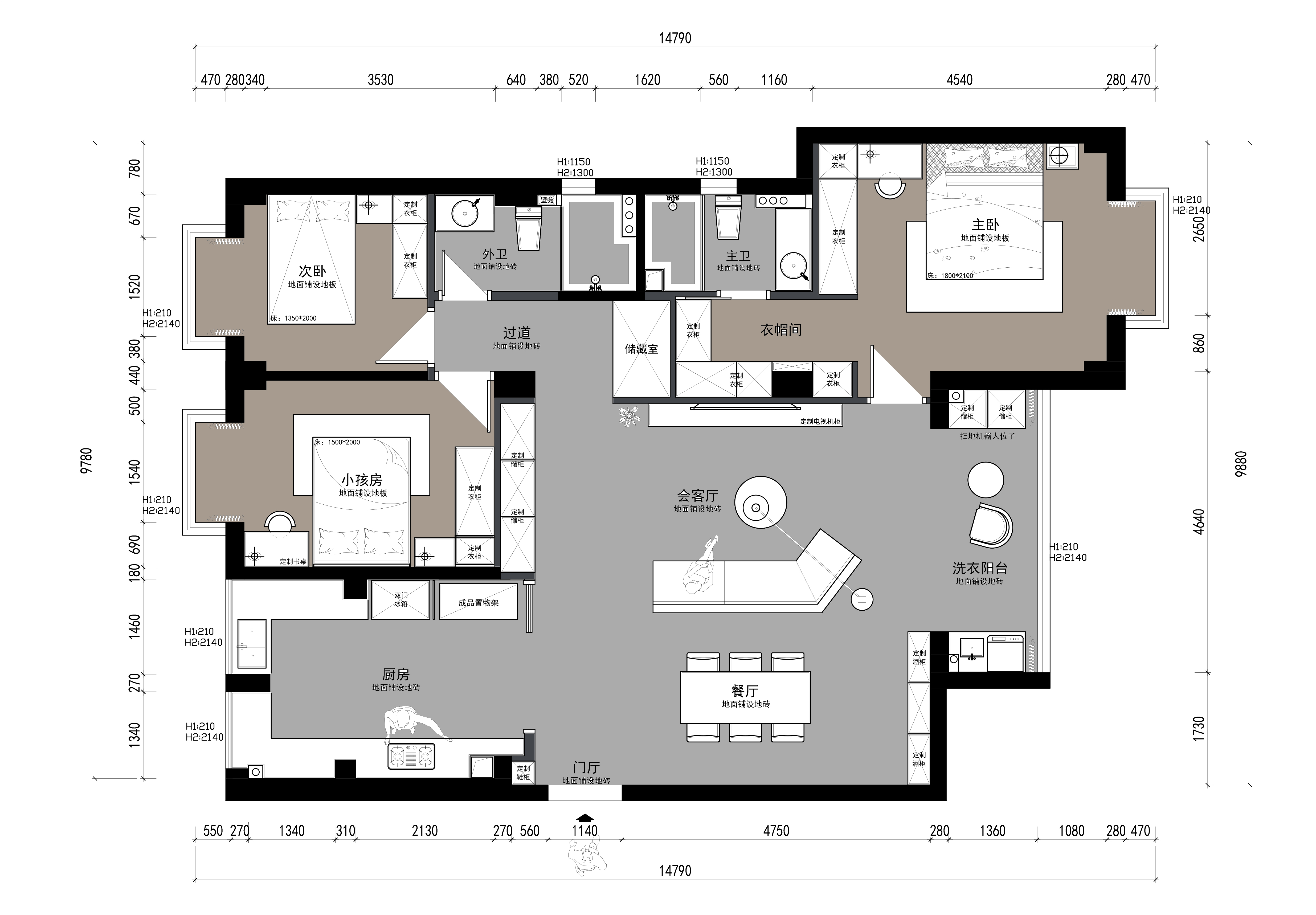 黃龍康城4組團(tuán)8幢3單元405室