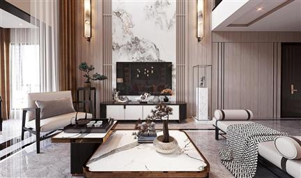 新中式風(fēng)格-樂(lè)清自建房-全案設(shè)計(jì)師陳盛潺